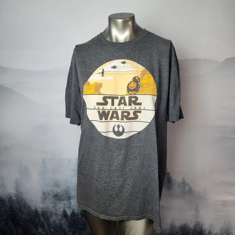 Star Wars The Last Jedi Crew Neck Graphic Print T-Shirt | XLarge